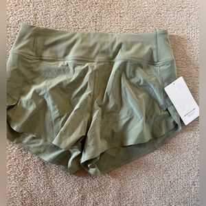 Athleta Sage Green Run Shorts